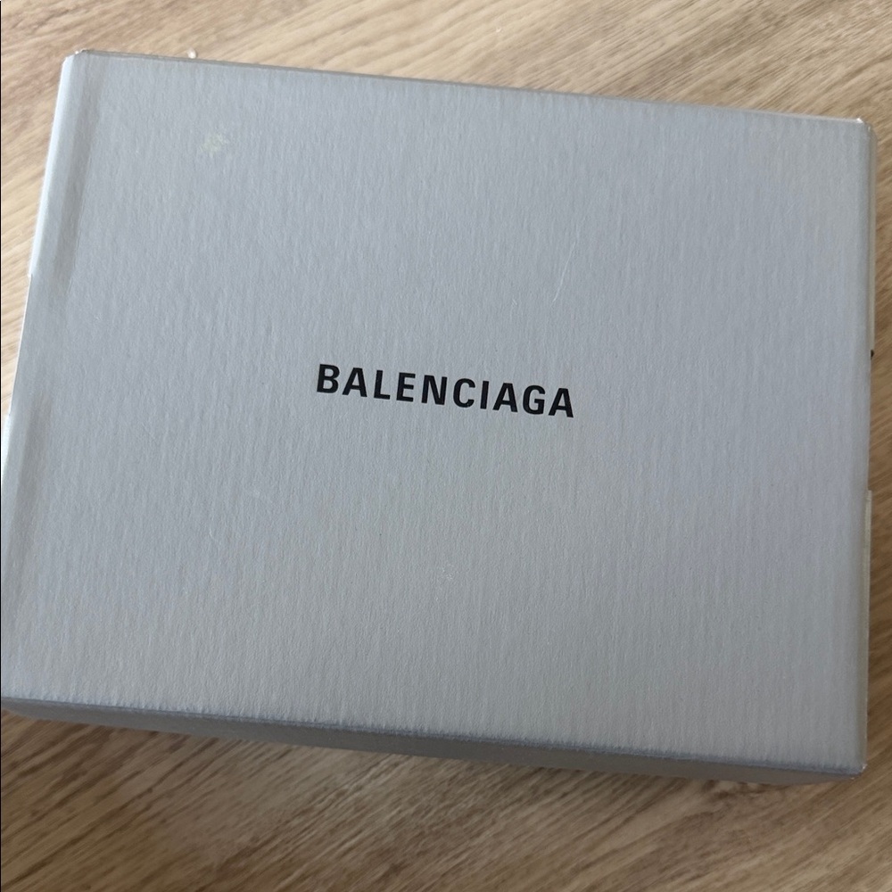 Balenciaga Cream Box with Black Logo